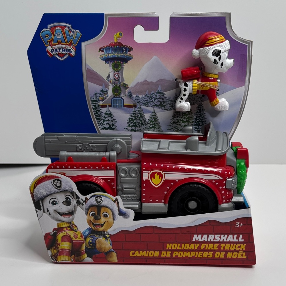 🚒🎄 Paw Patrol Marshall Holiday Fire Truck – Brand New in Box! 🐾